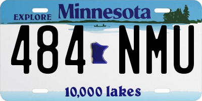 MN license plate 484NMU