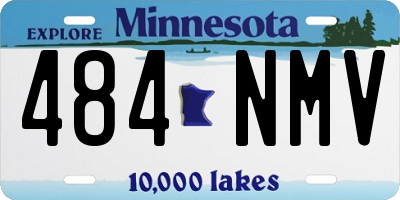 MN license plate 484NMV