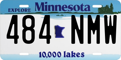 MN license plate 484NMW