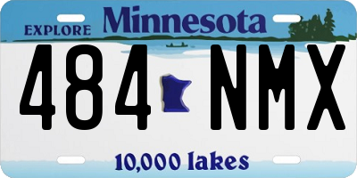 MN license plate 484NMX