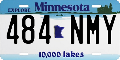 MN license plate 484NMY