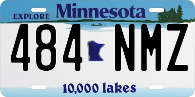 MN license plate 484NMZ