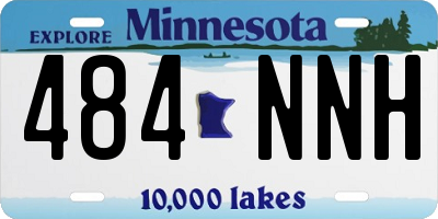 MN license plate 484NNH