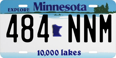 MN license plate 484NNM