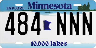 MN license plate 484NNN