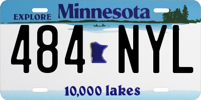 MN license plate 484NYL