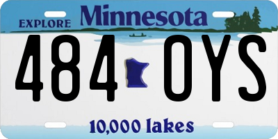 MN license plate 484OYS