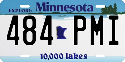 MN license plate 484PMI