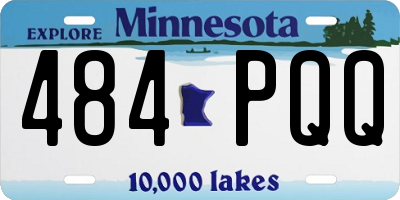 MN license plate 484PQQ