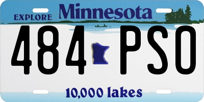 MN license plate 484PSO