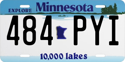 MN license plate 484PYI