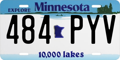 MN license plate 484PYV