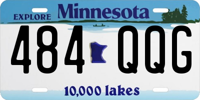 MN license plate 484QQG