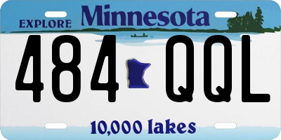 MN license plate 484QQL