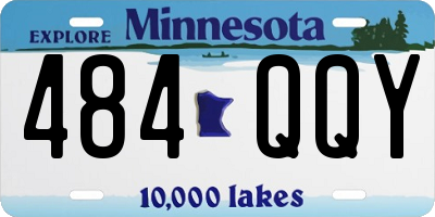 MN license plate 484QQY