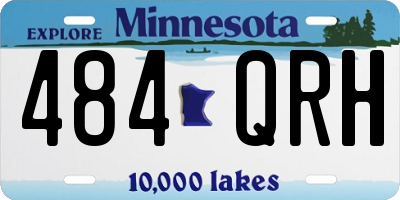 MN license plate 484QRH