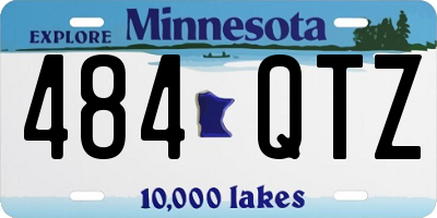 MN license plate 484QTZ