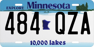 MN license plate 484QZA
