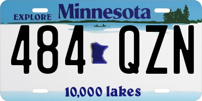 MN license plate 484QZN