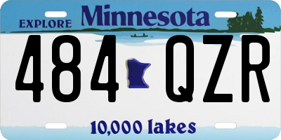 MN license plate 484QZR