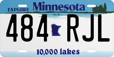 MN license plate 484RJL