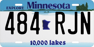 MN license plate 484RJN