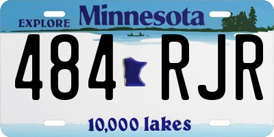 MN license plate 484RJR