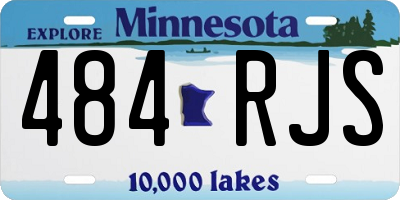 MN license plate 484RJS