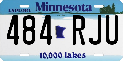 MN license plate 484RJU