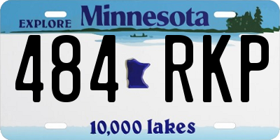 MN license plate 484RKP