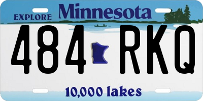 MN license plate 484RKQ