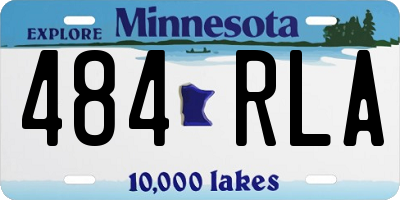 MN license plate 484RLA