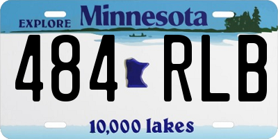 MN license plate 484RLB