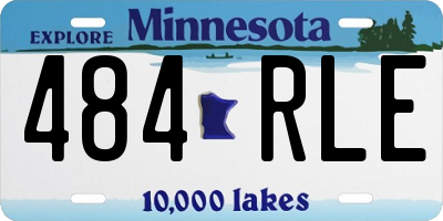 MN license plate 484RLE
