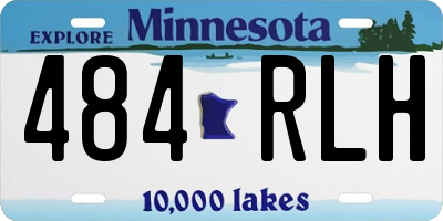 MN license plate 484RLH