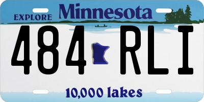 MN license plate 484RLI