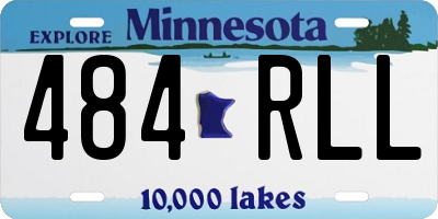 MN license plate 484RLL