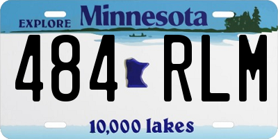 MN license plate 484RLM