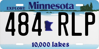 MN license plate 484RLP