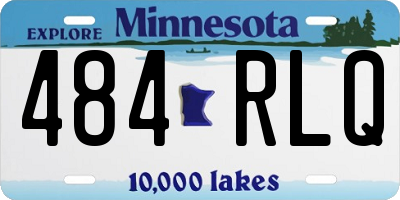 MN license plate 484RLQ