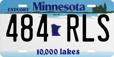 MN license plate 484RLS