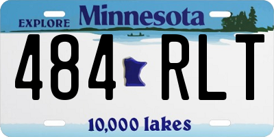 MN license plate 484RLT
