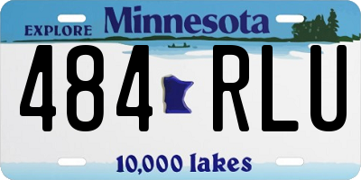 MN license plate 484RLU