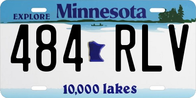 MN license plate 484RLV