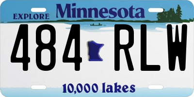 MN license plate 484RLW