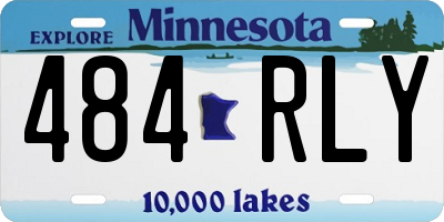 MN license plate 484RLY