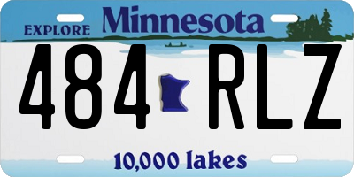 MN license plate 484RLZ
