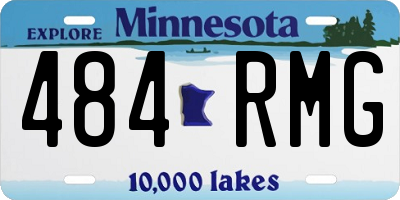 MN license plate 484RMG