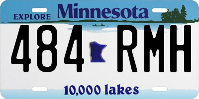 MN license plate 484RMH