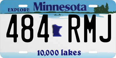 MN license plate 484RMJ